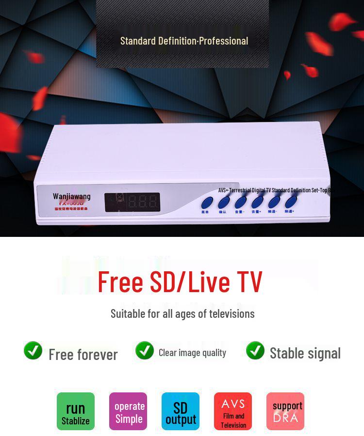 Old-Fashioned DTMB Indoor/Outdoor Digital HDTV Antenna