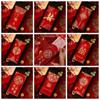 6 Pcs With Clear Patterns Hongbao Blessing Bag Paper Jam Red Pocket  Bride