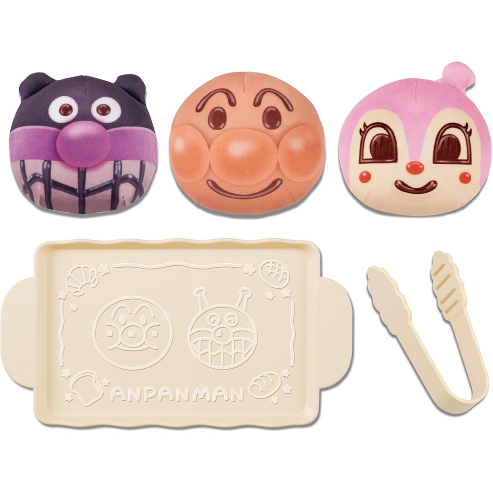 SEGA FAVE Anpanman Pretend Play Bakery Set Soft Bread Toy for Kids