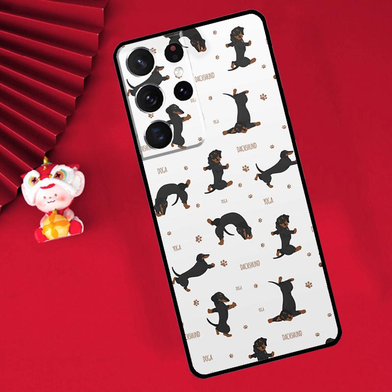 

Dachshund Sausage Dog Case For Samsung Galaxy S25 Ultra S22 S23 S24 Ultra S20 S21 Plus S9 S10 S25 FE Cover Funda Galaxy S23 Plus