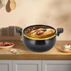1pc Enamel Soup Pot Cooker Large Capacity Multifunctional Household Cookware Pressure Simmer Non-Stick Dual Handles Easy Cooking