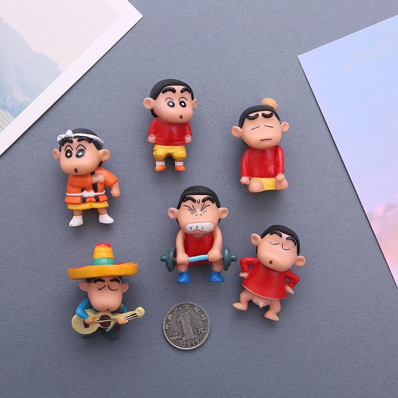 Adorable Crayon Shin Chan Pvc Figure Collectible For Kids Birthday Gift Decoration