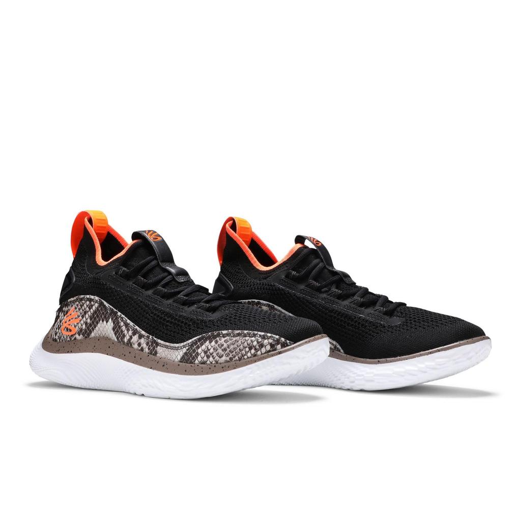 Under Armour Curry Flow 8 'Strike Flow' (Unisex) Black / White Basketball Shoes 3024429 005