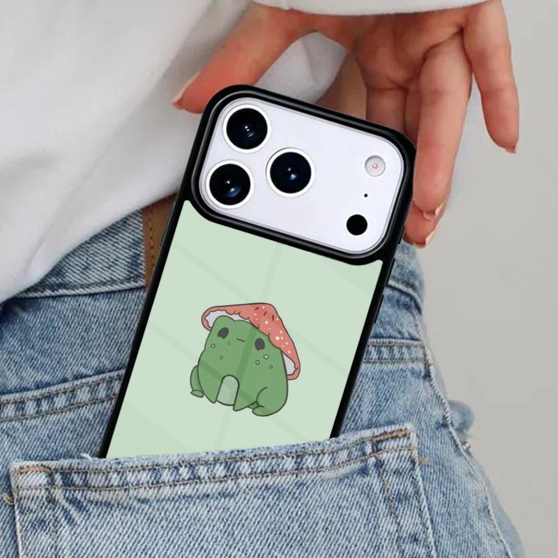 

Мультяшная лягушка Cottagecore Эстетика Чехол для телефона для iPhone 16e 15 14 13 12 17 Pro Max Plus Air 17pro Чехол Coque iPhone 13 mini