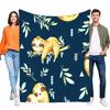 Sloth Blanket Cozy Soft Plush Throw for Bed Sofa Decorative Lightweight Cute Animal Design Perfect Birthday Gift for Kids and Ad