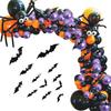 Halloween Balloon Arch Set Halloween Balloon Party Background Decoration Aluminum Film Latex Balloon Set