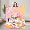 Pătură Flanelă Pui Buldak Ramen Pătură Super Moale pentru Decor Acasă Călătorie cu Avionul Model Cearșaf de Pat Husă Canapea Pat
