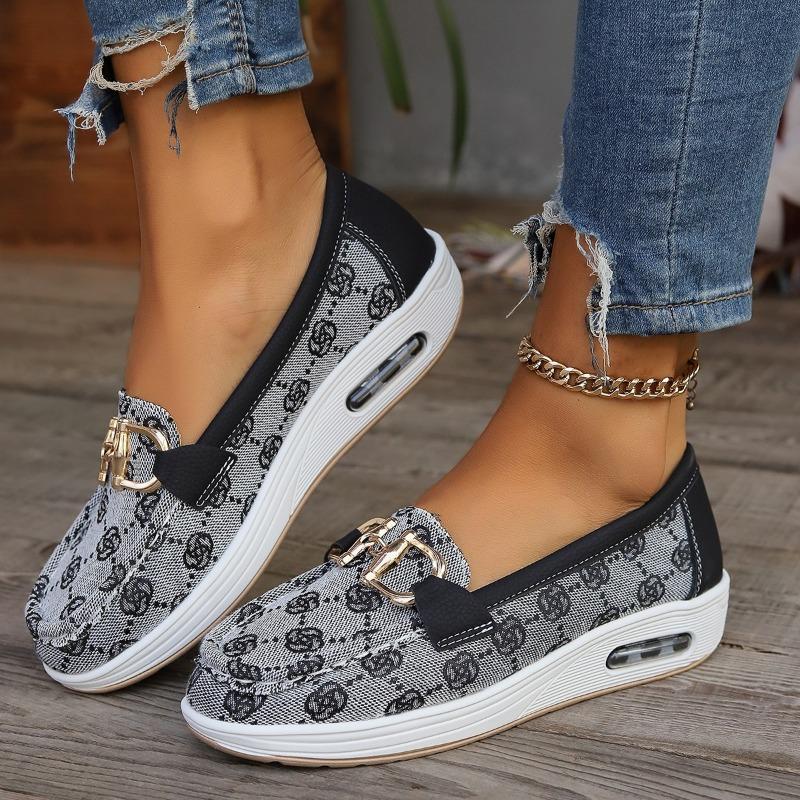 Модные женские повседневные туфли на толстой подошве 2024 весна и осень дизайнерские — фото 5