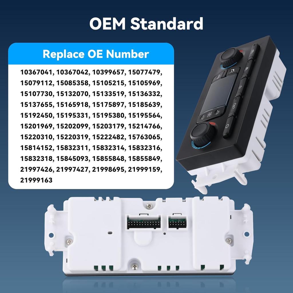 599-211XD A/C Heater Climate Control Module Panel Switch for 02-09 Chevy Silverado Suburban Tahoe Trailblazer Avalanche GMC Sierra Yukon Envoy