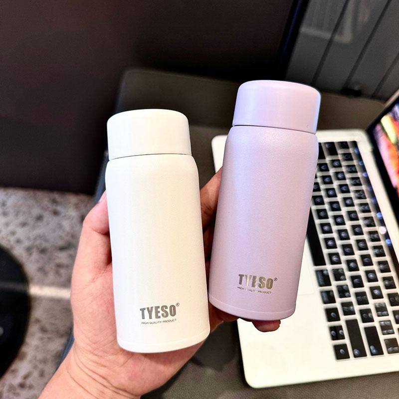 TYESO Pocket Mini Thermos Water Bottle 150ML Cute Small Stainless Steel Tumbler Cup Portable Thermal Insulation Coffee Water Cup