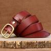 Women's Belt Leather Pin Buckle First Layer Cowhide Retro and Fashion All-Matching Trendy Korean Style Jeans Belt