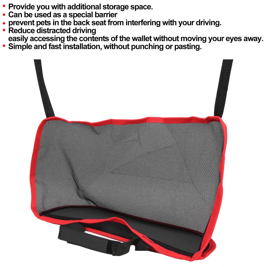   Car Net   Holder Between Seats Mesh Storage Bag Pet Barrier Auto Interior Accessories