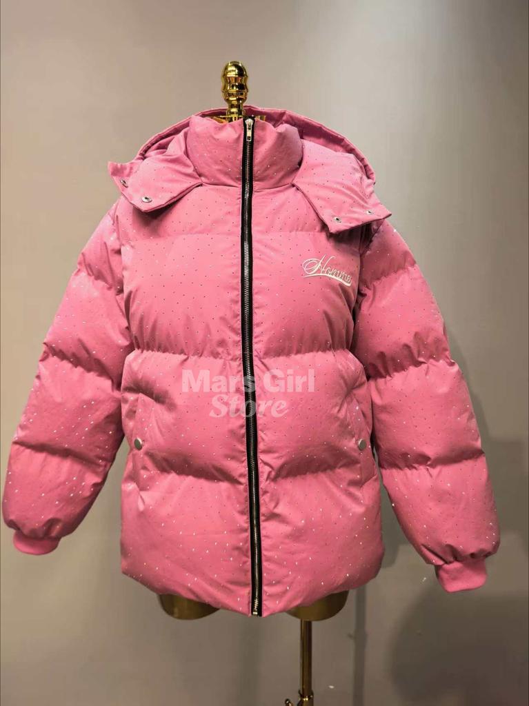 Y2K Women's Harajuku Winter Padded Jacket Thick Warm Coat Women's Vintage Zip Up Outerwear Casual Streetwear Fashion Parkas New