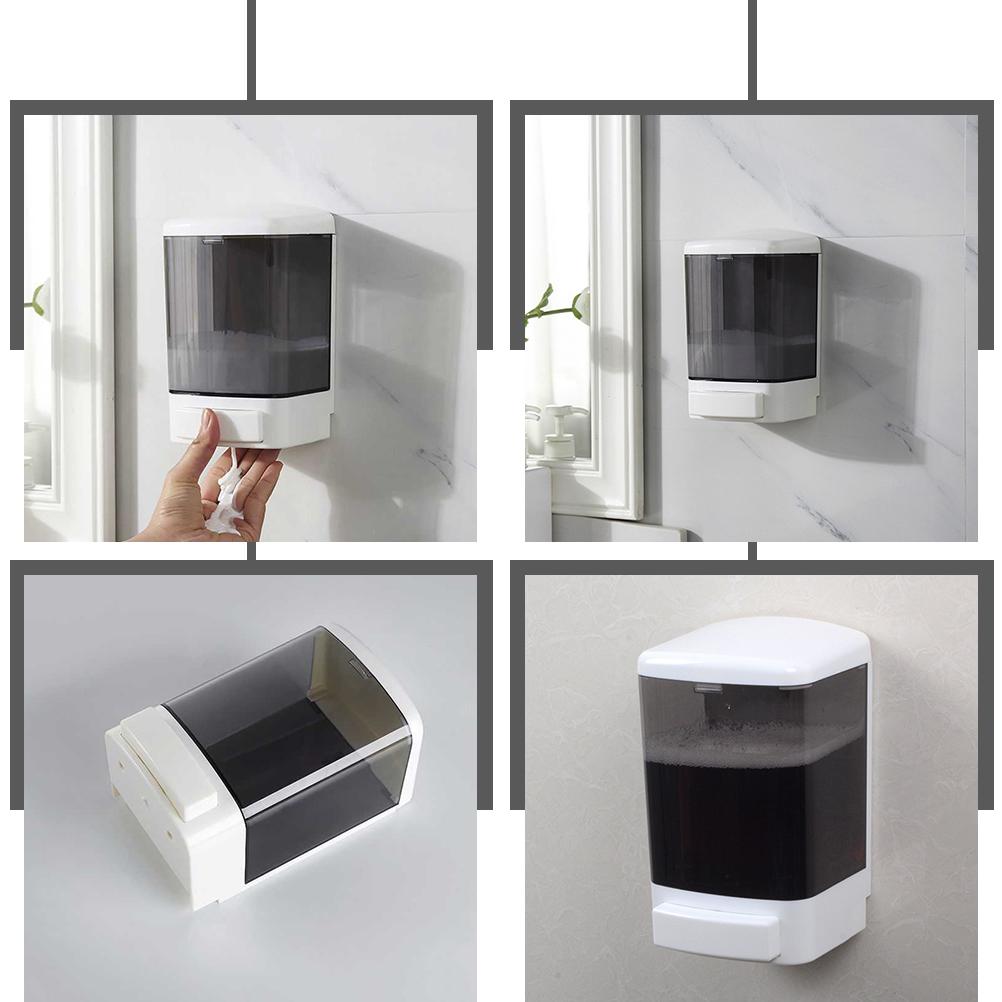 Manual Soap Dispenser Large Wall Mount Liquid Container Bubble Lotion Plastic