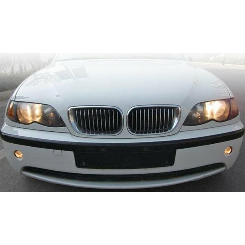 1 Pair Car Chrome Front Bumper Kidney Grill Fit for BMW E46 4 DOOR Sedan 320i 325i 325Xi 330i 330Xi LCI Facelift 2002-2005