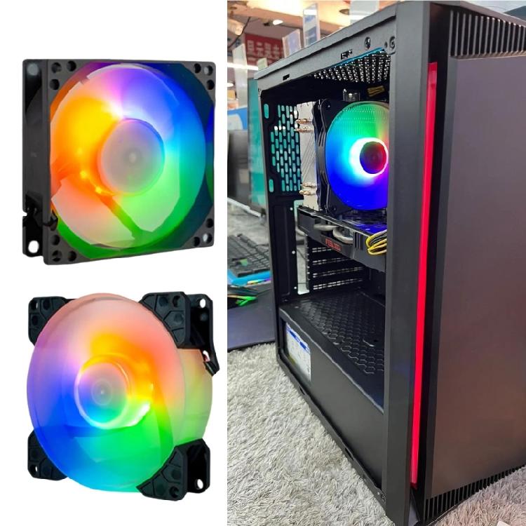 PC Computer Chassis Cooling Fan Low Noise Energy ARGB 5V 3Pin For PC Gaming Console Cooling Fan Heat Dissipation
