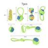 4pcs/7pcs Dog Chew Toy Bite Resistant Rope Knot Cats Dogs to Relieve Boredom Teeth Grinding and Cleaning Pet Training Supplies