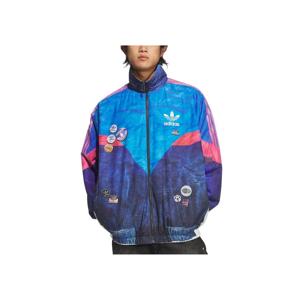 adidas Originals Rev Snbn Warm Reversible Striped Zip Long Sleeve Cotton Jacket Men Jacket IA4400