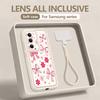 Wrist Lanyard Case For Samsung Galaxy S26 S24 S25 Ultra S23 S25 FE A57 A17 A37 A56 A16 A55 A54 A15 A25 Dreamy Butterfly Cover