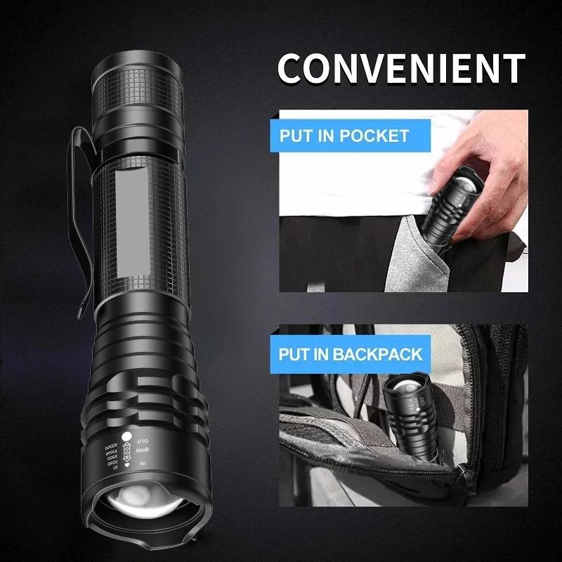 395nm UV Flashlight Blacklight Zoomable USB Rechargeable UV Light Ultraviolet Flashlight for Pet Urine Detector Resin Curing