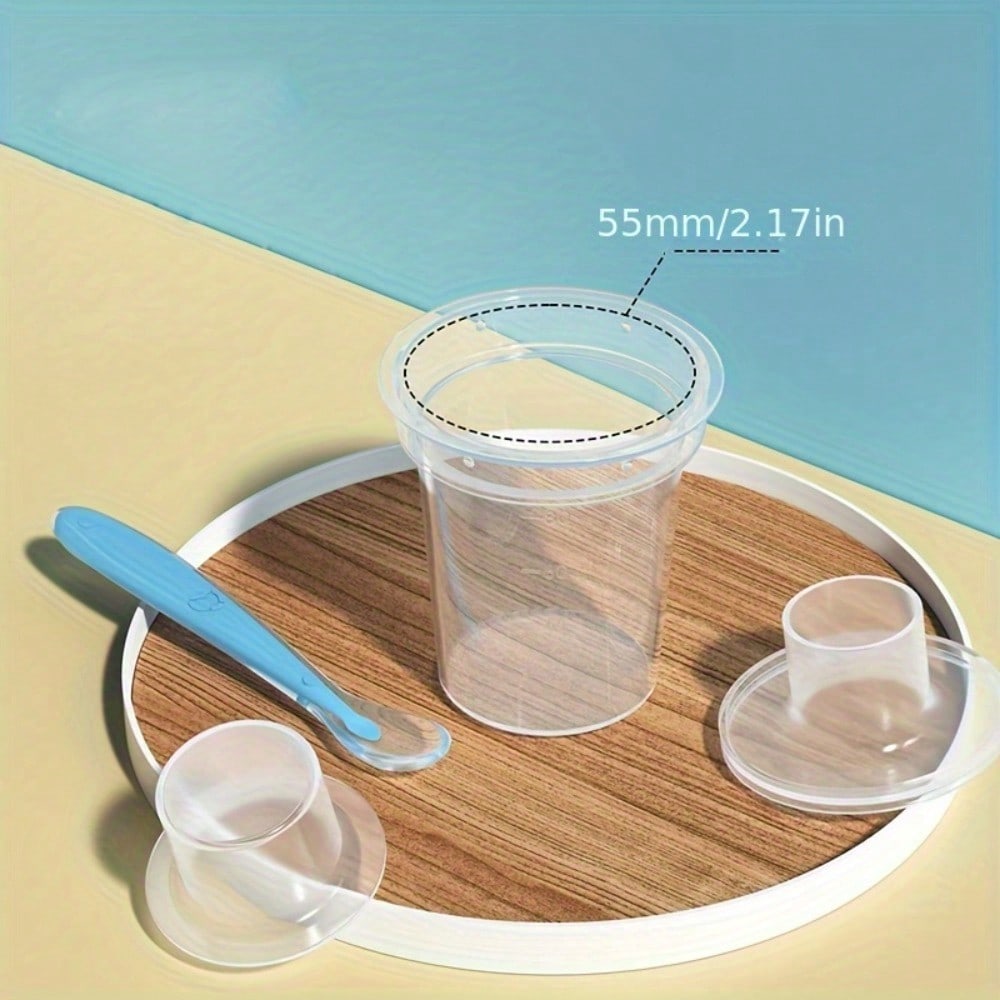 Boîte Portable pour Lait en Poudre et Stockage, Boîte Compartimentée Multifonctionnelle pour Collations, Récipient de Stockage Étanche pour Sacs