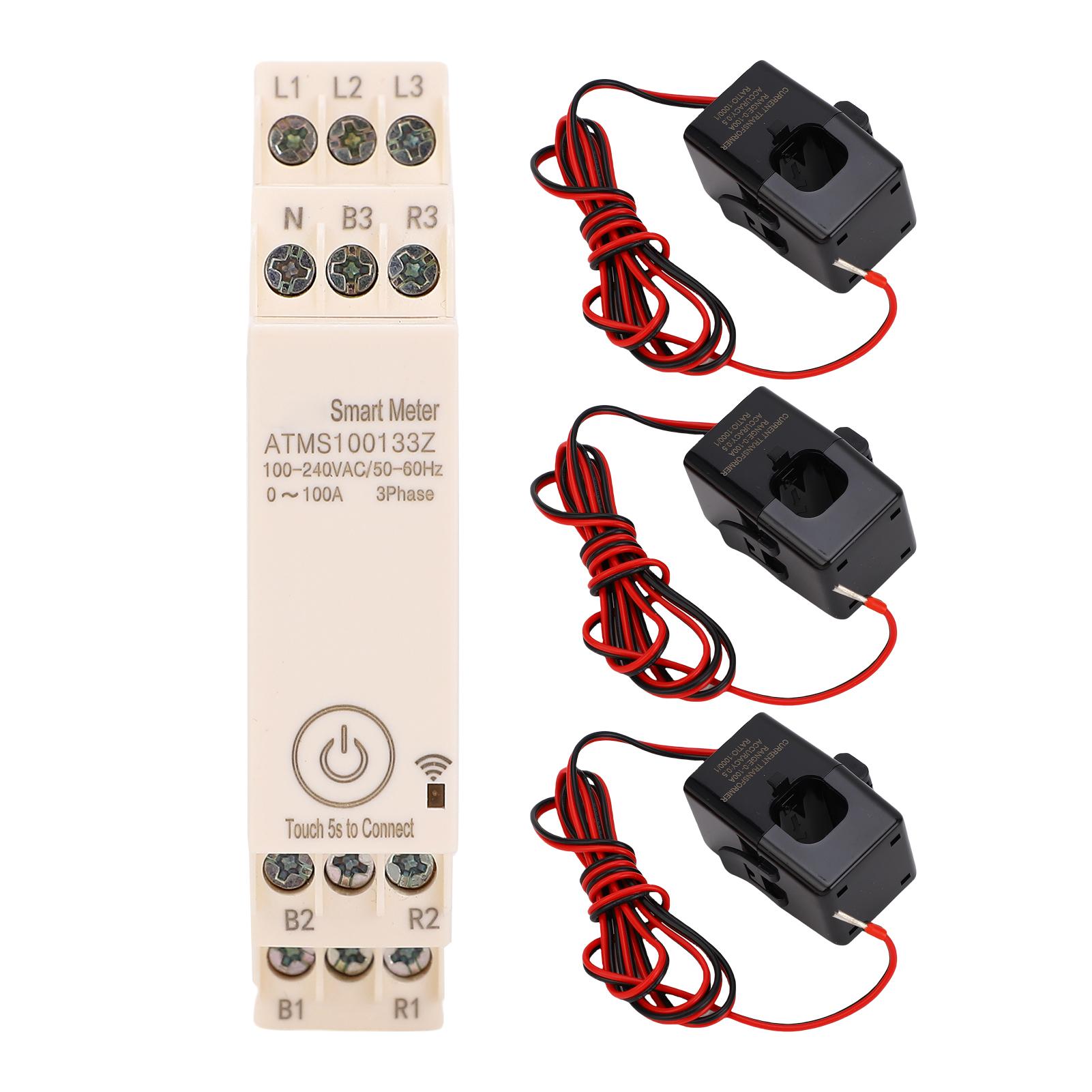 

3 Phase Power Meter Real Time Data Check APP Control 3 Phase Energy Meter for Homes Schools
