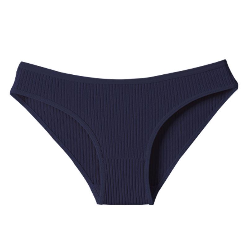 Set de 7 Piezas Bragas Rayadas para Mujer Ropa Interior Femenina Cintura Baja Algodón Sexy Lisas Ropa Interior Femenina Lencería S-XXL