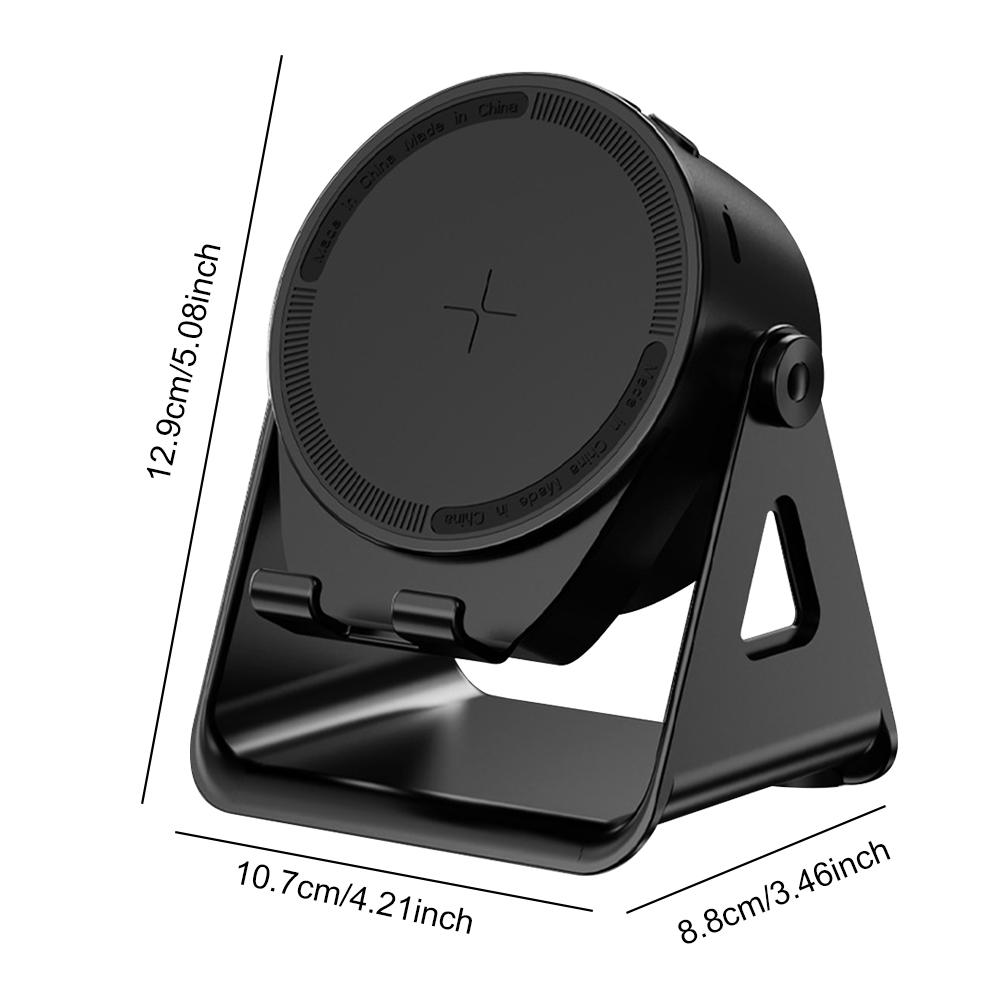 3 In 1 Small BT5.3 Speaker with Phone Holder Foldable Wireless Speaker Anti-Slip Tablet Stand BT Speaker for Home Office Bracket