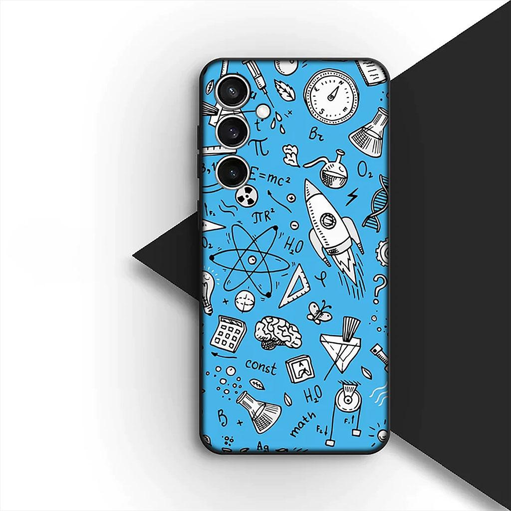 

Phone Cover for Samsung Galaxy S22 S21 S20 FE Ultra Plus A07 A17 A15 A16 A25 A57 A37 Soft Case Chemical Maths Equation Formula Samsung A15