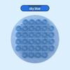 Round Exfoliating Back and Foot Scrubbing Pad - Lazy Person's Massage Mat for Shower
