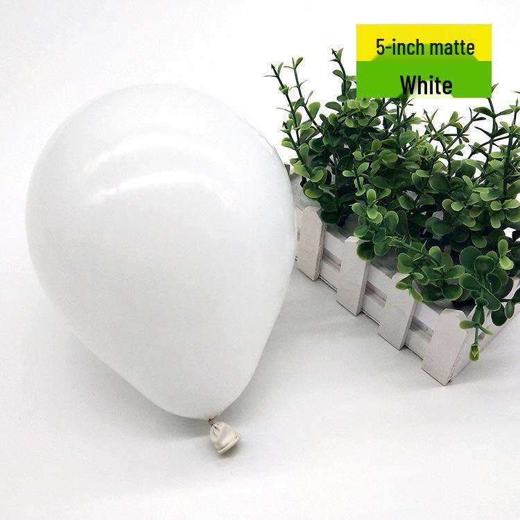 5-inch Matte Macaron Latex Balloons, Transparent Air Balloons for Birthday Party Wedding Decorations