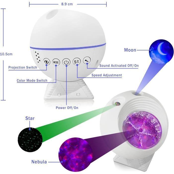 Projecteur - Moredig - Ciel Etoile Galaxie - 43 Modes - Télécommande - LED