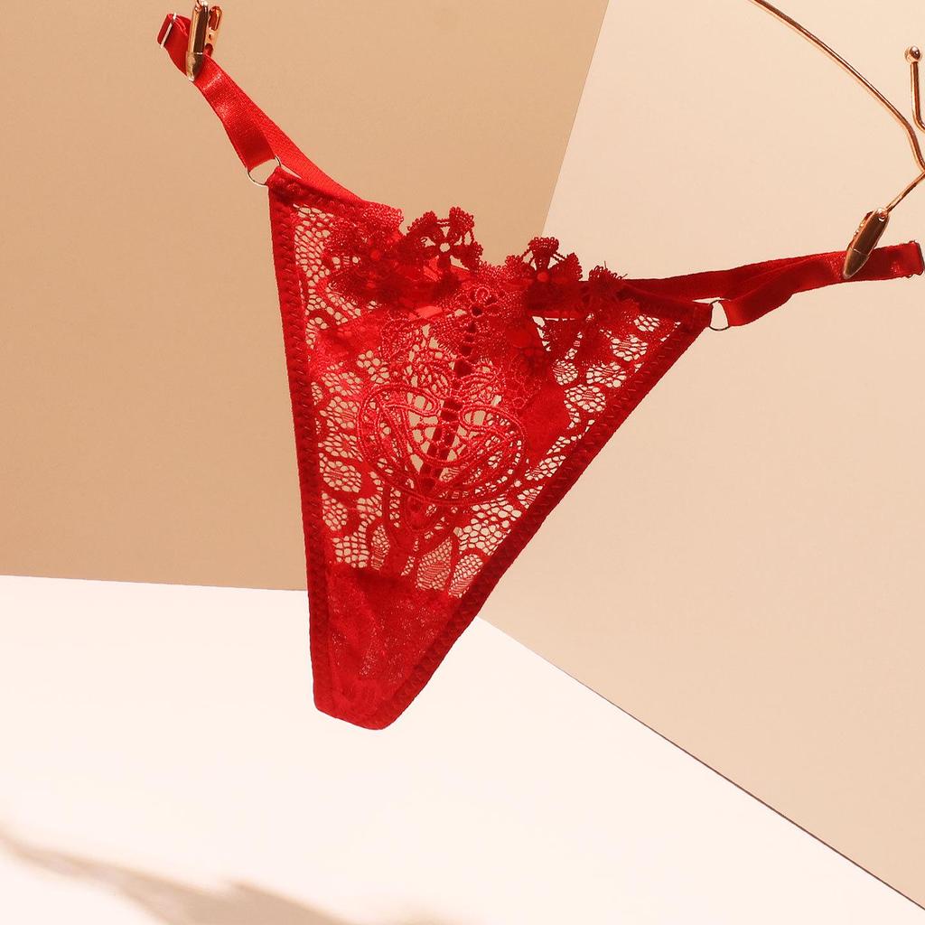 Damen Sexy Nahtloser String mit Schleife - Verstellbar, Atmungsaktiv, Einfarbig