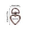 5Pcs Peach Heart Shape Metal Spring Clasp Key Ring Connectors for Keychain Snap Clasp DIY Purse Making