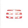 Aluminum 6PCS Red Steering Wheel Decor Stickers Trim For Honda Civic 2022 11th