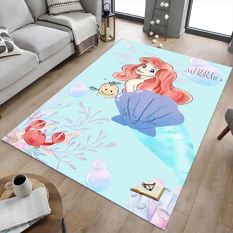 1pc Little Mermaid Carpet Office Rug Outdoor Mat Home Decor Area Carpet Festival Gift Office desk chair carpet