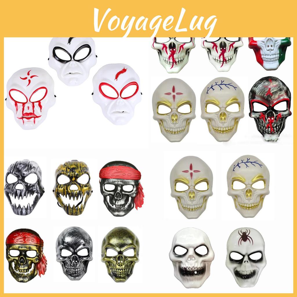 Spooky Plastic Skull Masks Perfect For Halloween Costumes And Celebratory Events