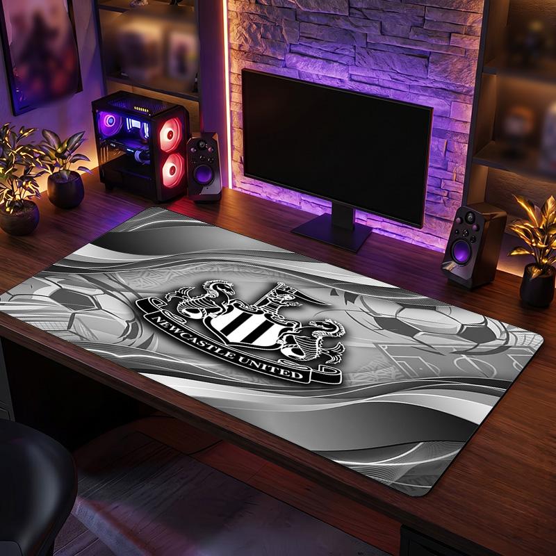 Tappetino Mouse Grande Stampa Calcio Newcastle United, Tappetino Esteso Antiscivolo per Scrivania da Gioco per Ufficio Casa