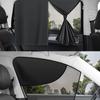 Strong Mesh Car Window Screen with Strong Magnets Breathable Car Side Window Shade Mesh Car Curtain for Automotives