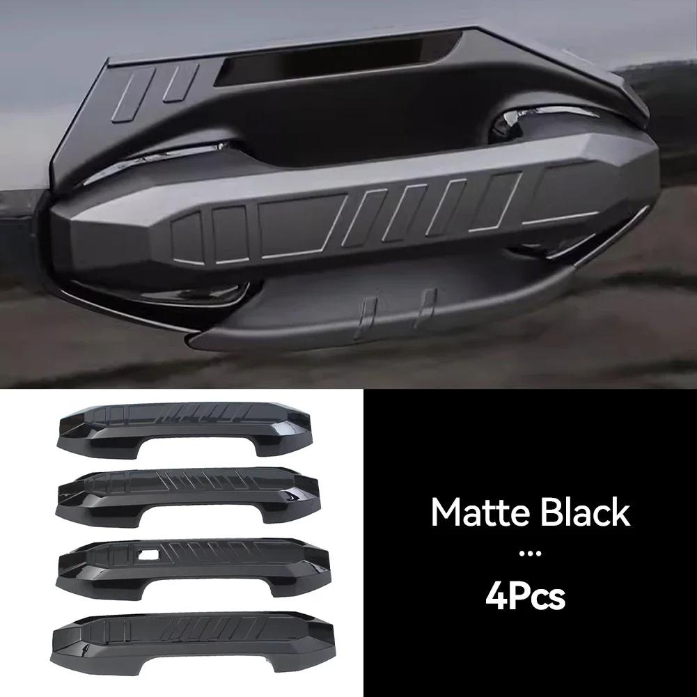 For Chery Jetour T2 2024-2025 Car Carbon Fiber ABS Car Door Handle Bowl Protect Sequin Auto Tailgate Handle Bowl Frame Accessory