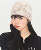 VIDEO JOCKEY Striped Star Beanie [Brown]