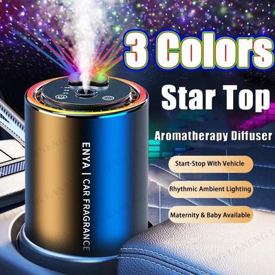 Three-Color Starry Sky Car Perfume & Sound-Activated Ambient Light