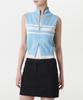 Musinsa Standard Woman Women'S Track Knit Zip-Up Vest [Sky Blue]