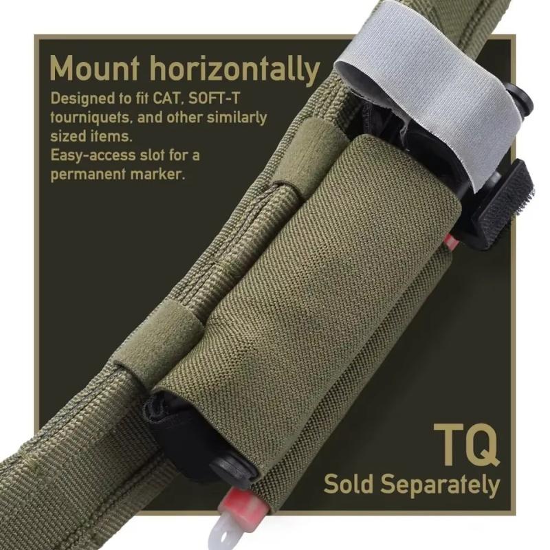 Elastischer Tourniquet-Halter Taktisches Halteband TQ-Hülle Beutel Horizontales Kampfgürtel-Zubehör für medizinische Notfallausrüstung