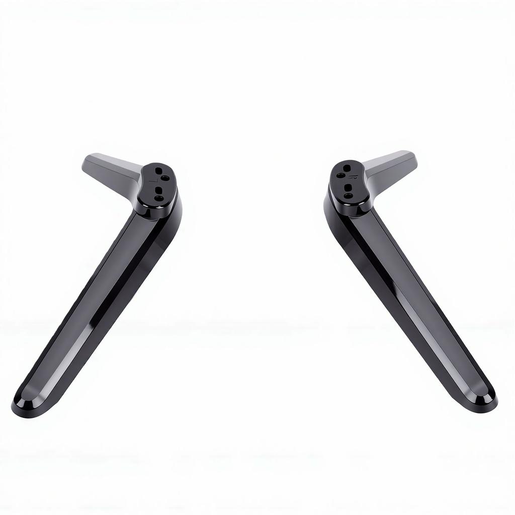1 Pair TV Legs Modern Minimalist Plastic TV Stand Replacement Legs for 40 To 43 Inch TVs Black