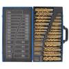 230pcs Metric Drill Bits Set with Storage Box HighSpeed Steel for Iron Alum Inium Wood Plastic