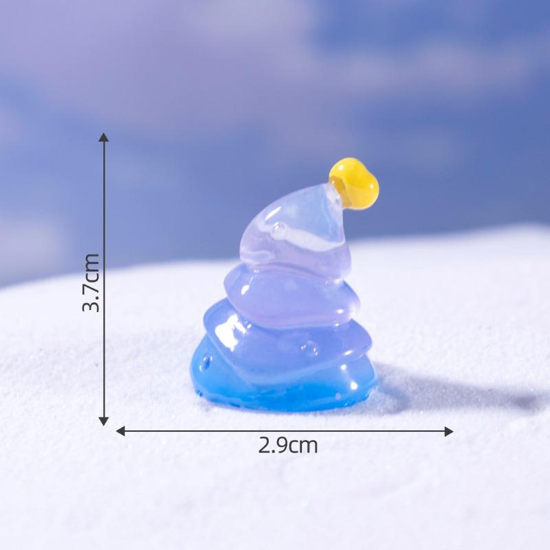 Micro Landscape Cute Christmas Tree Little Snowman Figurine Doll House Decoration Hanging Accessories Mini Trinket