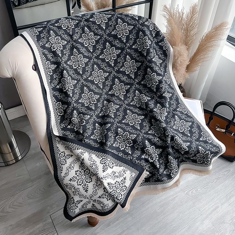 New  Winter Cashmere Scarf For Women Shawl Wrap Female Pashmina  Poncho Thick Blanket Warm Bufanda Echarpe Femme