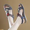 Fashion Summer 2025 New Soft Bottom Flat Sandals For Women Versatile And Fashionable Elastic Straps, Lightweight Sandals Casual