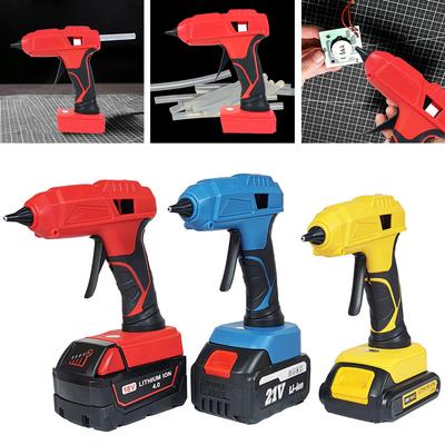 100W Cordless Hot Glue Gun with 5PCS Glue Sticks Full Size Hot Glue Gun Hot Melt Glue Gun for Arts Crafts DIY School Home Repair